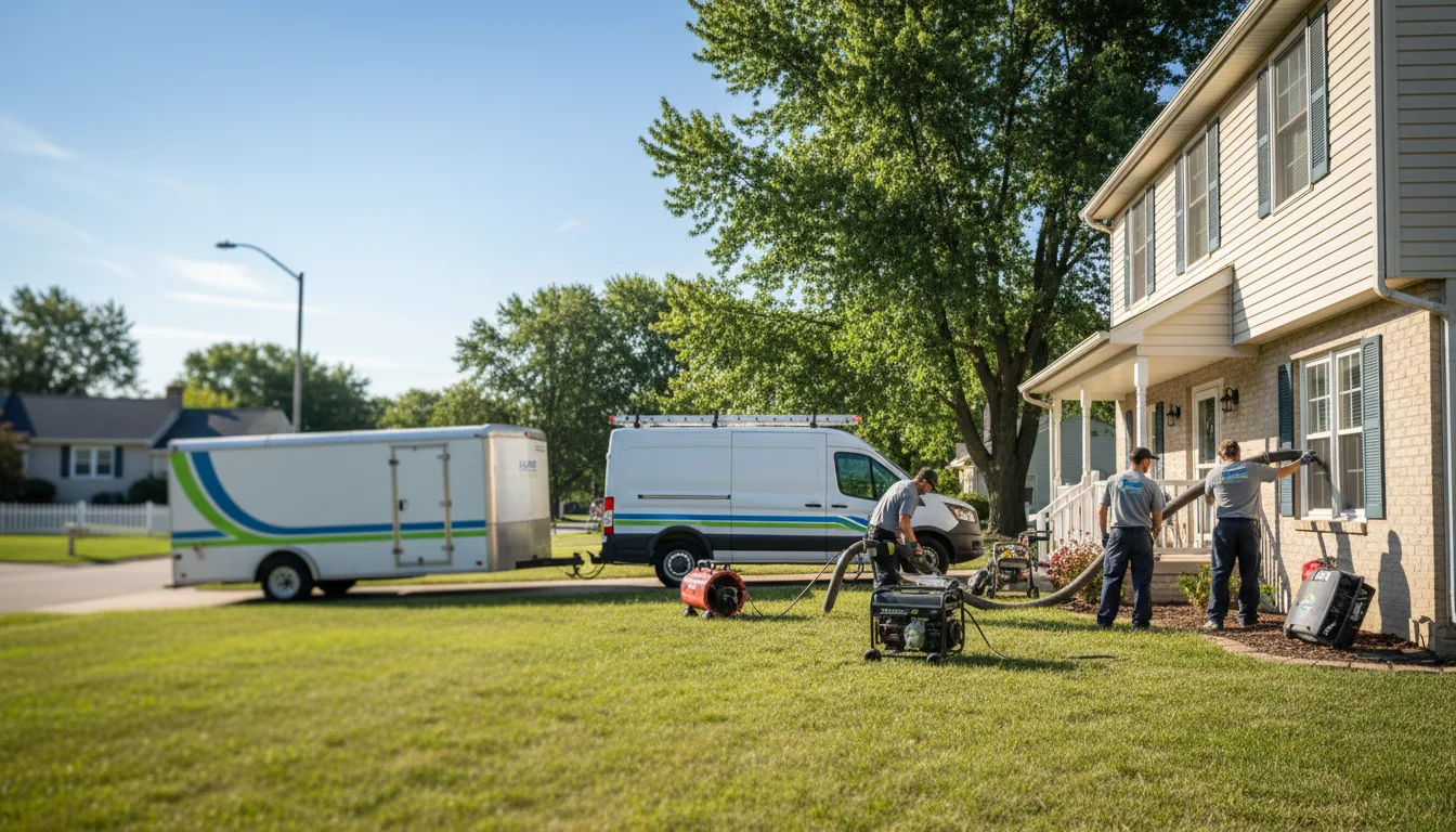Flooded Basement Restoration And Cleanup With Repair in Deerfield, IL near me